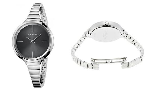 Calvin Klein Lively Black Dial Silver Steel Strap Watch for Women - K4U23121 Buy Now By Calvin Klein
