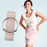Calvin Klein Glam Transparent Dial Beige Leather Strap Watch for Women - K9423162 Buy Now By Calvin Klein