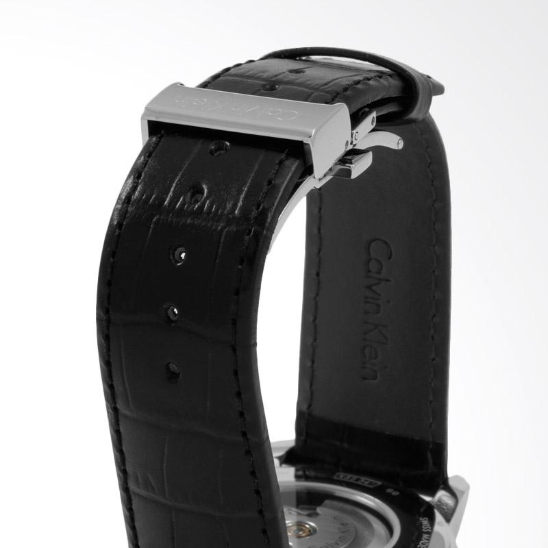 Calvin Klein Infinity Automatic Black Dial Black Leather Strap Watch for Men - K5S341C1 Buy Now By Calvin Klein