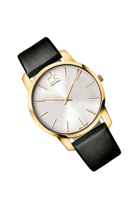 Calvin Klein City Silver Dial Black Leather Strap Watch For Women - K2G23520 Buy Now By Calvin Klein