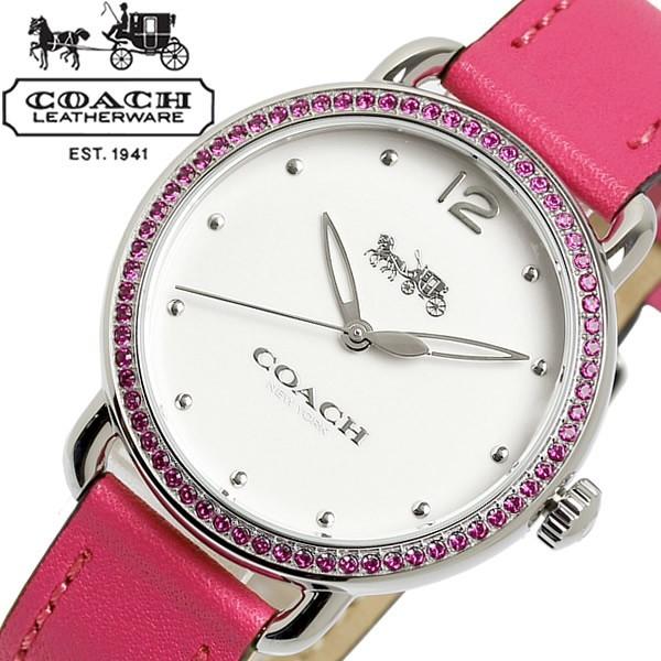 Coach Delancey White Dial Red Leather Strap Watch for Women - 14502879 Buy Now By Coach