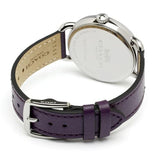 Coach Delancey White Dial Purple Leather Strap Watch for Women - 14502886 Buy Now By Coach