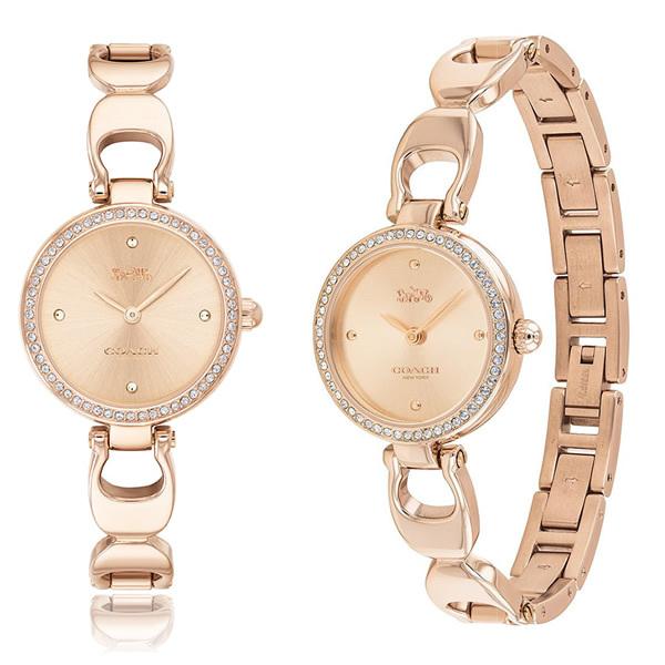 Coach Park Signature Rose Gold Dial Rose Gold Steel Strap Watch for Women - 14503172 Buy Now By Coach