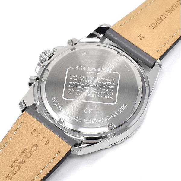 Coach Kent Grey Dial Grey Leather Strap Watch for Men - 14602561 Buy Now By Coach