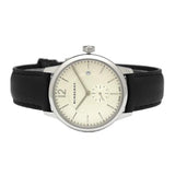 Burberry The Classic Horseferry Beige Dial Black Leather Strap Watch for Men - BU10000 Buy Now By Burberry