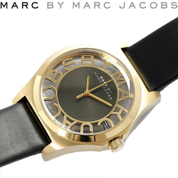 Marc Jacobs Henry Skeleton Black Dial Black Leather Strap Watch for Women - MBM1246 Buy Now By Marc Jacobs