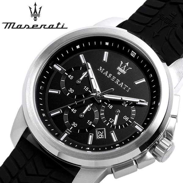 Maserati Successo Chronoraph Black Dial Black Silicon Strap Watch For Men - R8871621014 Buy Now By Maserati