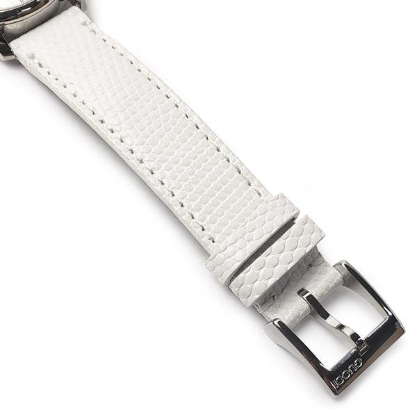 Gucci G-Timeless Mother of Pearl White Dial White Leather Strap Watch For Women - YA126597 Buy Now By Gucci