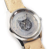 Gucci G Timeless Automatic Mother of Pearl Dial Brown Leather Strap Watch For Women - YA1264112 Buy Now By Gucci