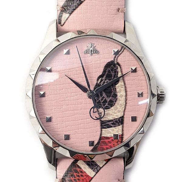 Gucci G Timeless Pink Dial Pink Leather Strap Watch For Women - YA1264083 Buy Now By Gucci