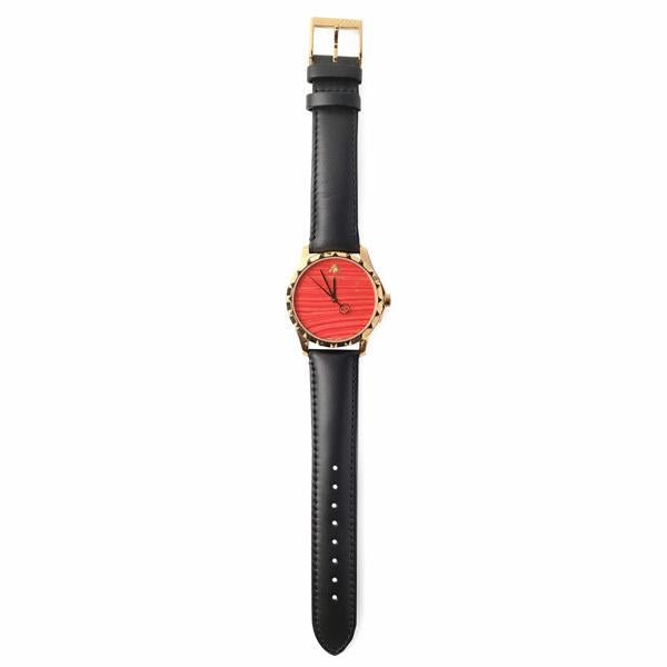 Gucci G Timeless Coral Red Dial Black Leather Strap Watch For Men - YA126464 Buy Now By Gucci