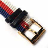 Gucci G-Frame Mother of Pearl Dial White Blue Red Nylon Strap Watch For Women - YA147405 Buy Now By Gucci