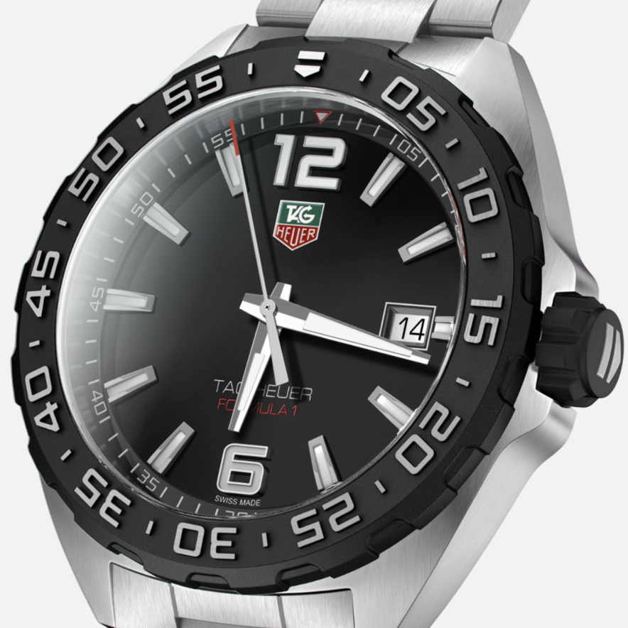 Tag Heuer Formula 1 Quartz Black Dial Silver Steel Strap Watch for Men - WAZ1110.BA0875 Buy Now By Tag Heuer