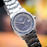 Tissot Luxury Powermatic 80 Grey Dial Silver Steel Strap Watch for Men - T086.407.11.061.00 Buy Now By Tissot