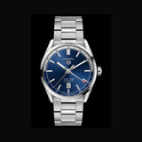 Tag Heuer Carrera Twin Time Blue Dial Silver Steel Strap Watch for Men - WBN201A.BA0640 Buy Now By Tag Heuer