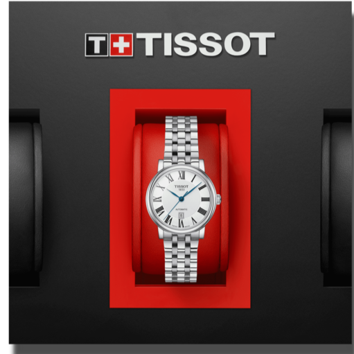 Tissot T Classic Carson Premium Automatic Lady Silver Dial Silver Steel Strap Watch for Women - T122.207.11.033.00 Buy Now By Tissot
