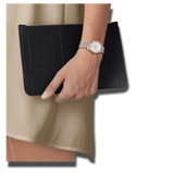 Tissot T Classic Carson Premium White Dial Two Tone Steel Strap Watch for Women - T122.207.22.031.00 Buy Now By Tissot