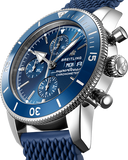 Breitling Superocean Heritage Chronograph 44 Blue Dial Blue Mesh Bracelet Watch for Men - A13313161C1S1 Buy Now By Breitling