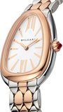 Bvlgari Serpenti Seduttori White Dial Two Tone Steel Strap Watch for Women - SERPENTI103277 Buy Now By Bvlgari