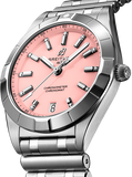 Breitling Chronomat 32 Diamonds Pink Dial Silver Steel Strap Watch for Women - A77310101K1A1 Buy Now By Breitling