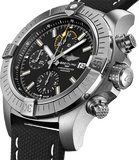 Breitling Avenger Chronograph 45mm Black Dial Black Leather Strap Watch for Men - A13317101B1X1 Buy Now By Breitling