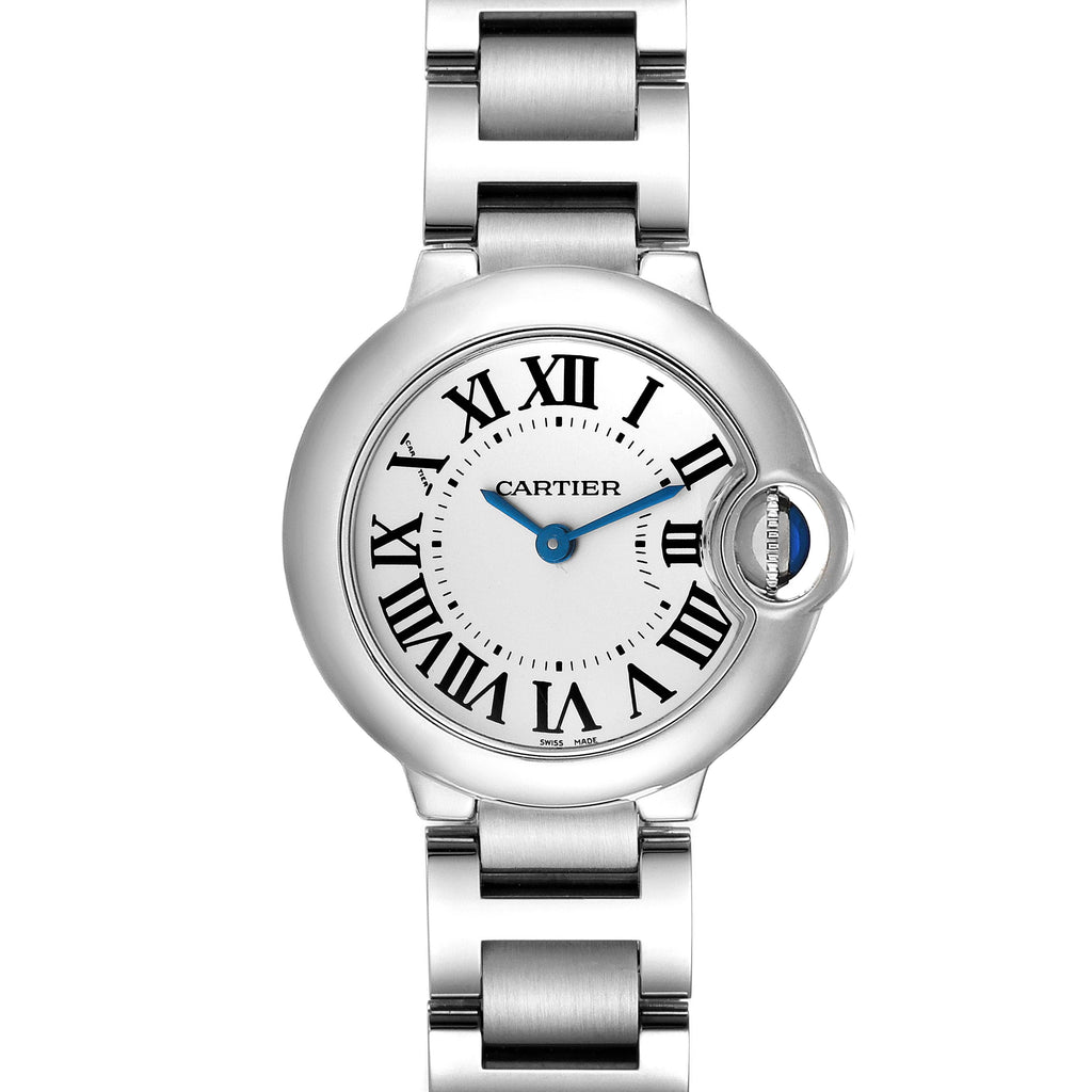Cartier Ballon Bleu De Cartier White Dial Silver Steel Strap Watch for Women - W69010Z4 Buy Now By Cartier
