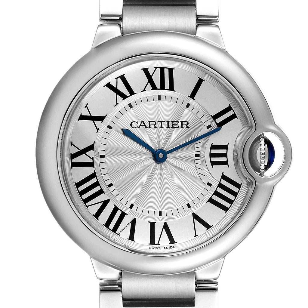 Cartier Ballon Bleu De Cartier Silver Dial Silver Steel Strap Watch for Women - W69011Z4 Buy Now By Cartier