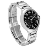 Cartier Ballon Bleu de Cartier Black Dial Silver Steel Strap Watch for Men - W6920042 Buy Now By Cartier