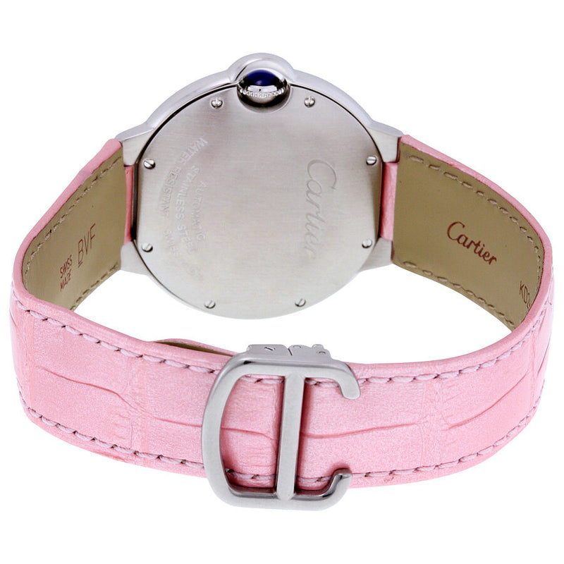 Cartier Ballon Bleu De Cartier Pink Dial Pink Leather Strap Watch for Women - WSBB0007 Buy Now By Cartier