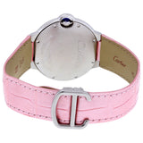 Cartier Ballon Bleu De Cartier Pink Dial Pink Leather Strap Watch for Women - WSBB0007 Buy Now By Cartier