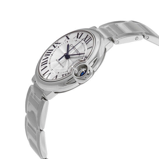 Cartier Ballon Bleu De Cartier Silver Dial Silver Steel Strap Watch for Women - WSBB0048 Buy Now By Cartier
