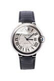 Cartier Ballon Bleu De Cartier Silver Dial Black Leather Strap Watch for Women - WSBB0028 Buy Now By Cartier