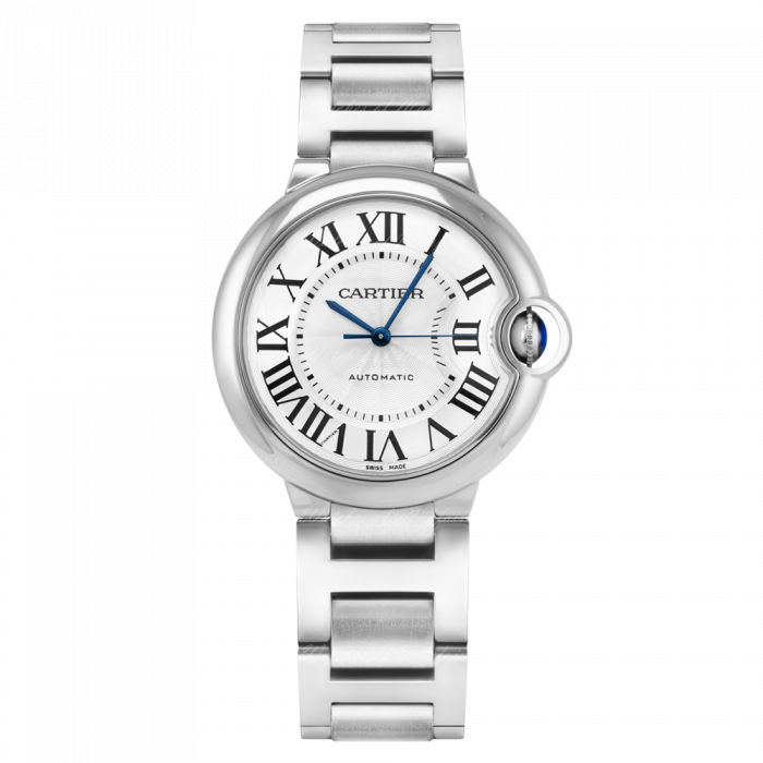 Cartier Ballon Bleu De Cartier Silver Dial Silver Steel Strap Watch for Women - WSBB0044 Buy Now By Cartier