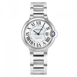 Cartier Ballon Bleu De Cartier Silver Dial Silver Steel Strap Watch for Women - WSBB0044 Buy Now By Cartier