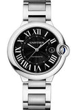 Cartier Ballon Bleu de Cartier Black Dial Silver Steel Strap Watch for Men - W6920042 Buy Now By Cartier