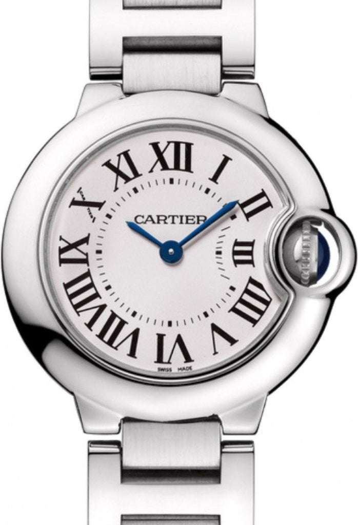 Cartier Ballon Bleu De Cartier White Dial Silver Steel Strap Watch for Women - W69010Z4 Buy Now By Cartier