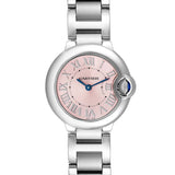 Cartier Ballon Bleu de Cartier Pink Dial Silver Steel Strap Watch for Women - W6920038 Buy Now By Cartier