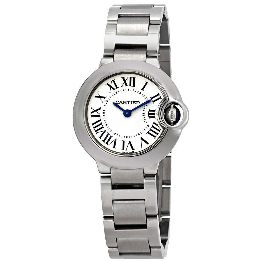 Cartier Ballon Bleu De Cartier White Dial Silver Steel Strap Watch for Women - W69010Z4 Buy Now By Cartier