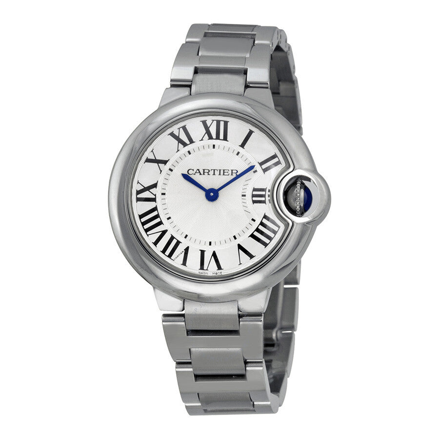 Cartier Ballen Bleu De Cartier Silver Dial Silver Steel Strap Watch for Women - W6920084 Buy Now By Cartier