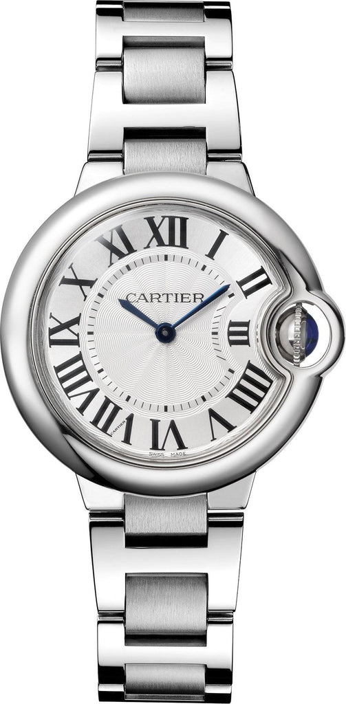 Cartier Ballen Bleu De Cartier Silver Dial Silver Steel Strap Watch for Women - W6920084 Buy Now By Cartier