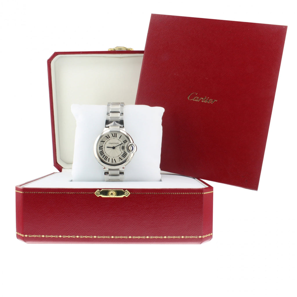 Cartier Ballen Bleu De Cartier Silver Dial Silver Steel Strap Watch for Women - W6920084 Buy Now By Cartier