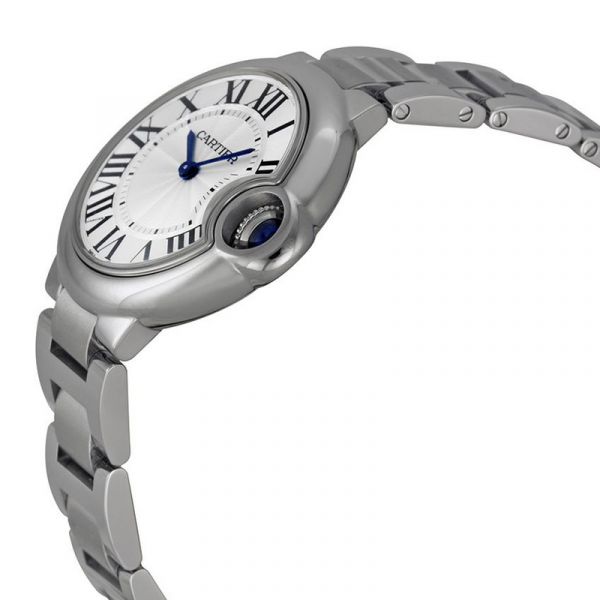 Cartier Ballen Bleu De Cartier Silver Dial Silver Steel Strap Watch for Women - W6920084 Buy Now By Cartier