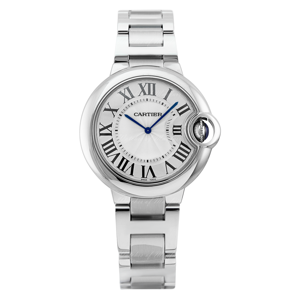 Cartier Ballen Bleu De Cartier Silver Dial Silver Steel Strap Watch for Women - W6920084 Buy Now By Cartier