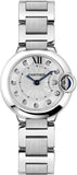 Cartier Ballon Bleu de Cartier Diamonds Silver Dial Silver Steel Strap Watch for Women - WE902073 Buy Now By Cartier