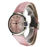 Cartier Ballon Bleu De Cartier Pink Dial Pink Leather Strap Watch for Women - WSBB0007 Buy Now By Cartier