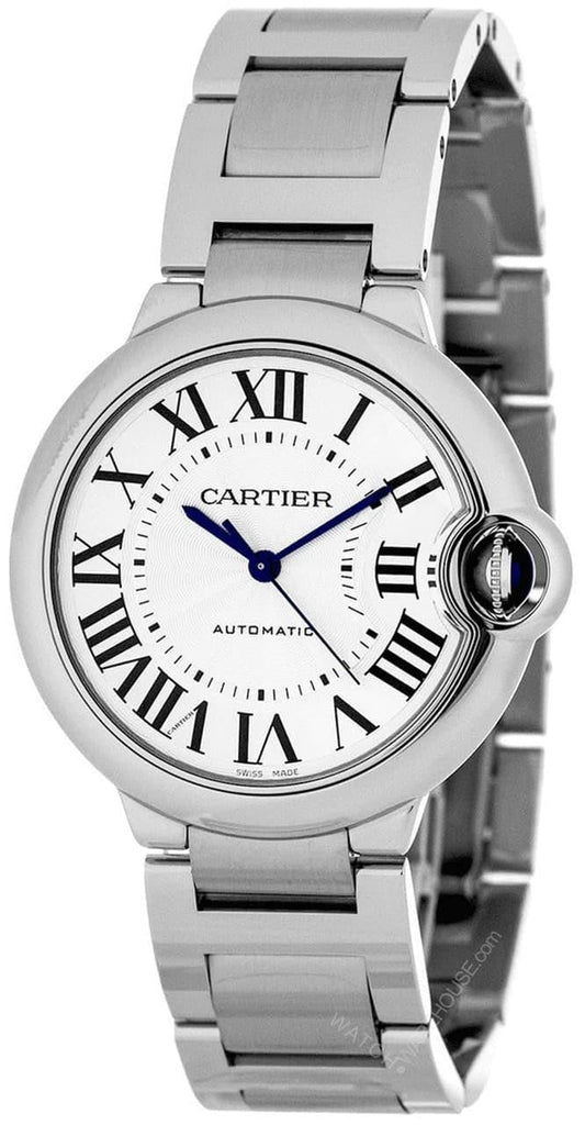 Cartier Ballon Bleu De Cartier Silver Dial Silver Steel Strap Watch for Women - WSBB0048 Buy Now By Cartier