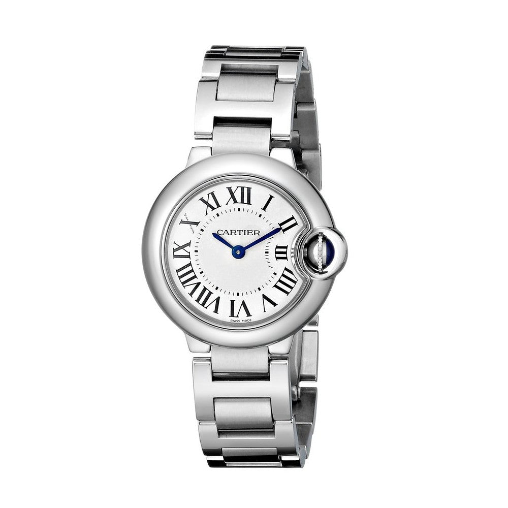 Cartier Ballon Bleu De Cartier White Dial Silver Steel Strap Watch for Women - W69010Z4 Buy Now By Cartier