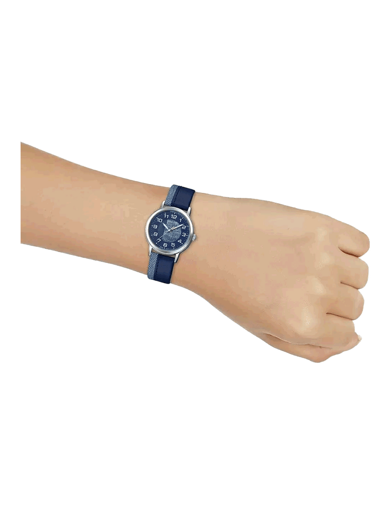 Coach Delancey Navy Blue Dial Blue Leather Strap Watch for Women - 14502668 Buy Now By Coach