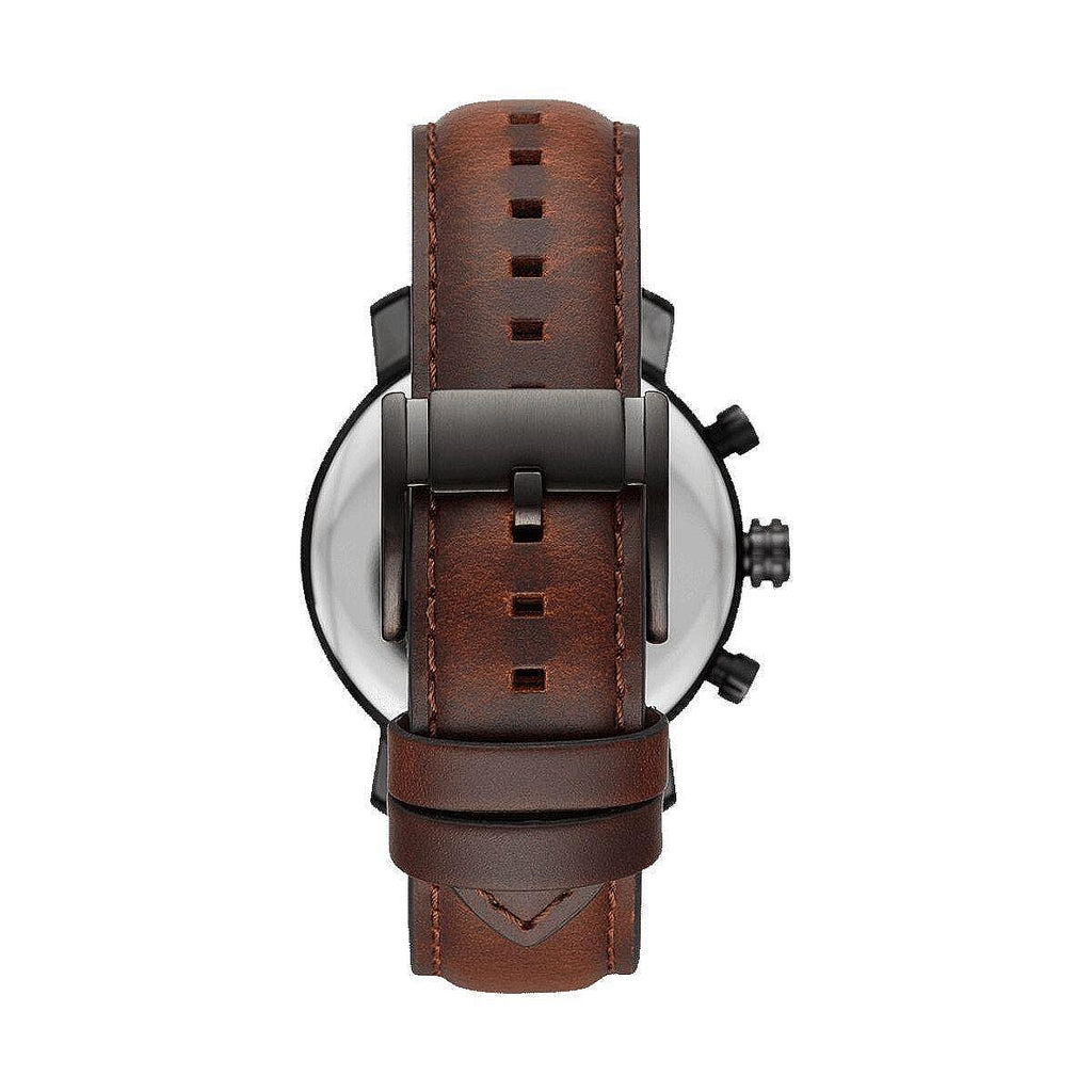 Fossil Brox Multifunction Grey Dial Brown Leather Strap Watch for Men - BQ2800 Buy Now By Fossil