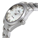 Omega Seamaster Aqua Terra Quartz Diamonds Mother of Pearl Dial Silver Steel Strap Watch for Women - 220.10.28.60.55.001 Buy Now By Omega